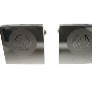 Jellyfish Cufflinks - Etsy Silver Toned Square Etched Jellyfish Cufflinks display picture 1